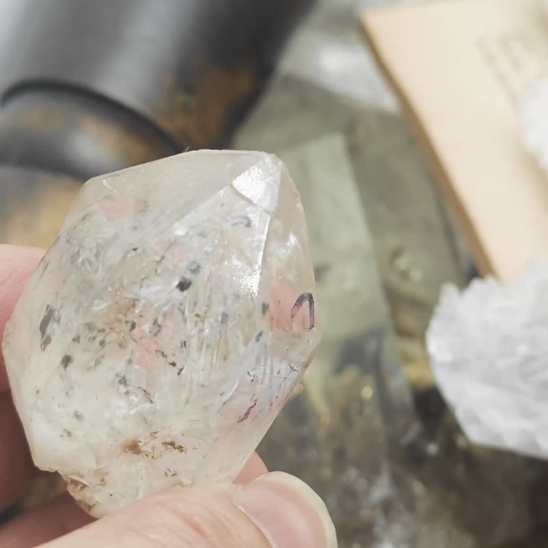 天然闪灵钻|活动黑沙|水中流动|能量功效强 - 摆饰 - 水晶 