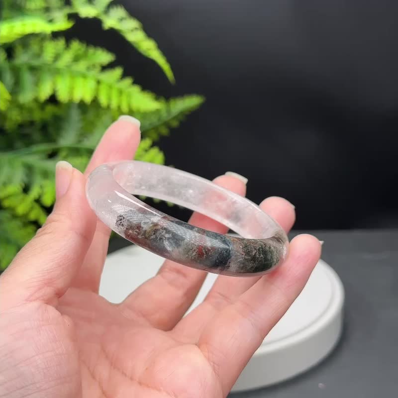 高品质 四季幽灵水晶手镯 56MM 晶体冰透 异象石英手环 热情活力 - 手链/手环 - 水晶 