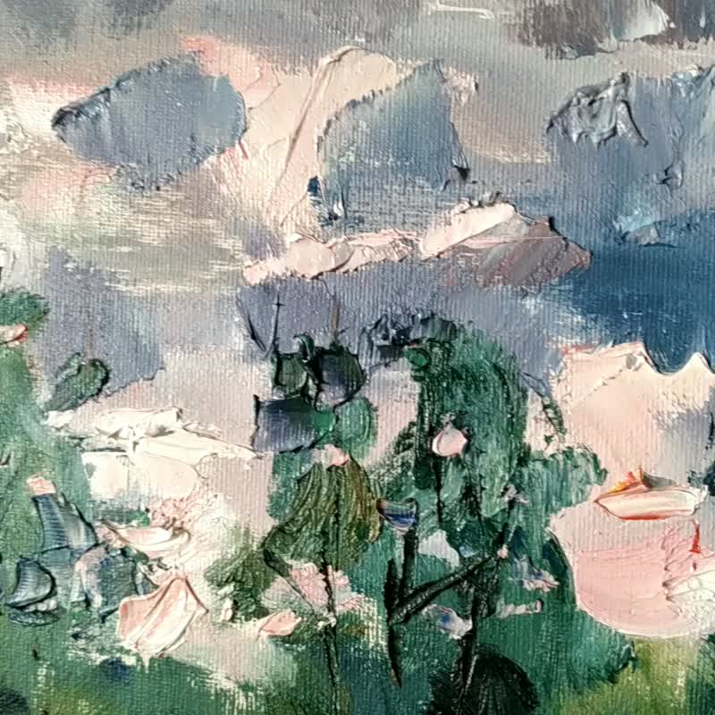 与自然绘画 Nature Painting Landscape 油畫原作 Artwork Clouds Original Art Impressionism - 海报/装饰画/版画 - 其他材质 多色