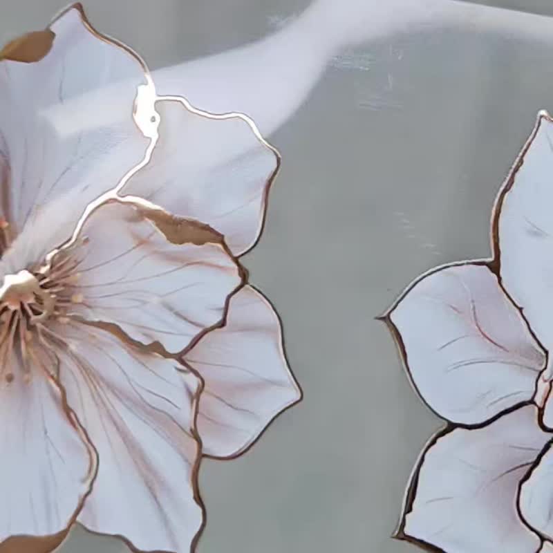 金色花卉和纸胶带 - 贴纸 - 其他材质 