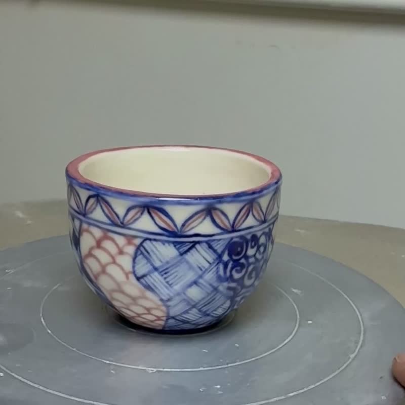 手绘青花瓷艺术对杯 - 茶具/茶杯 - 陶 多色