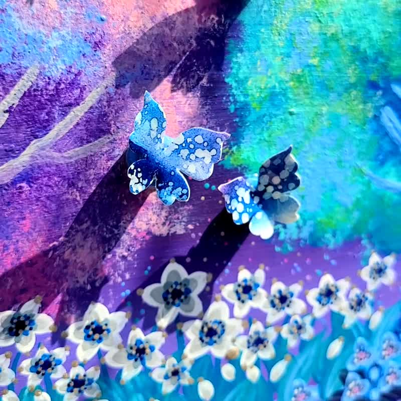 仅 1 件 【星花花园】原画压克力艺术室内收藏 - 海报/装饰画/版画 - 木头 紫色