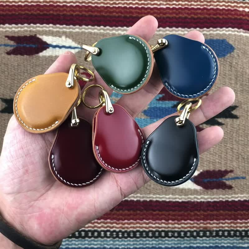 AirTag追踪器门禁卡保护套ICID卡套大门电梯马臀皮真皮手工皮套 - 证件套/卡套 - 真皮 多色