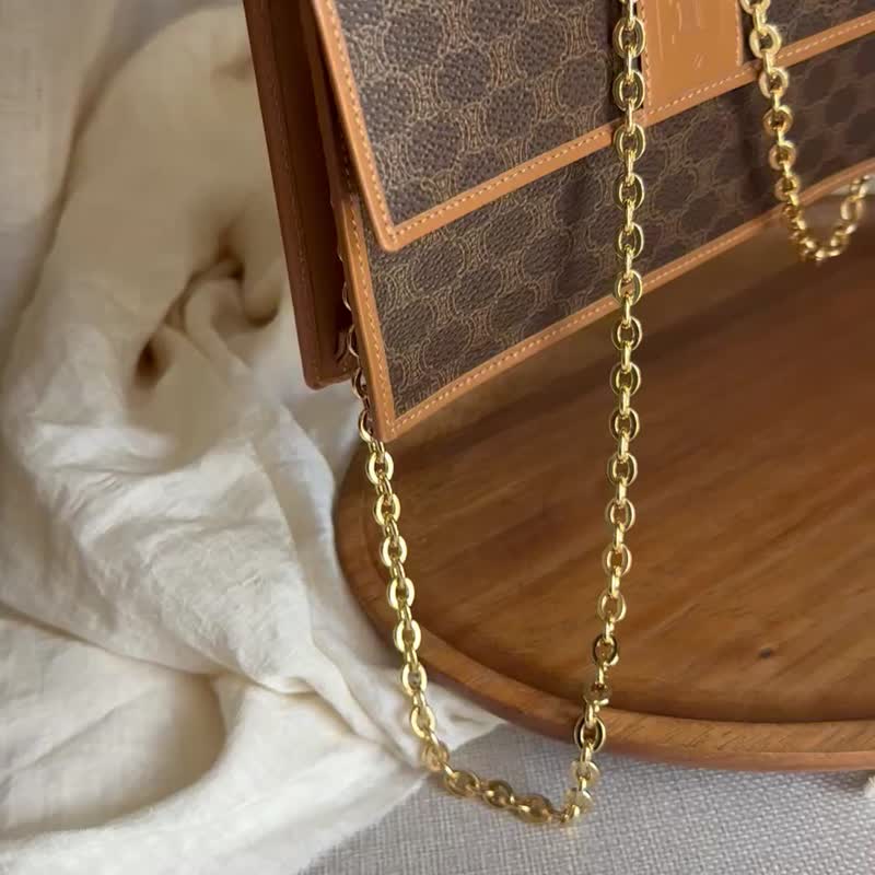 超稀有Vintage Celine 中古棕花迷你手提包 - 手提包/手提袋 - 防水材质 