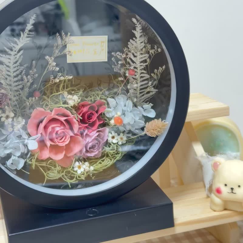 永生花夜灯 桌灯 床头灯 干燥花 送礼首选 - 干燥花/捧花 - 塑料 