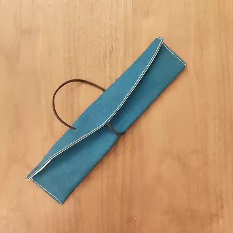 竹制餐具三件组+单件式餐具收纳袋 - 筷子/筷架 - 竹 多色