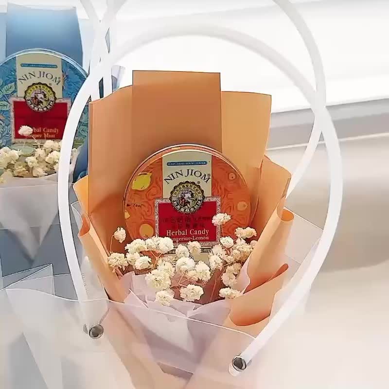 贴心护嗓教师喉糖花束 4 色可选 附提袋 送老师礼物 教师节小花束 - 干燥花/捧花 - 新鲜食材 多色