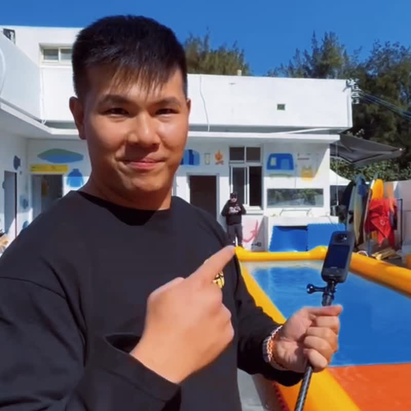 #270Pro - 四分之一铝合金相机转接座 for Insta360 - 相机背带/脚架 - 铝合金 黑色