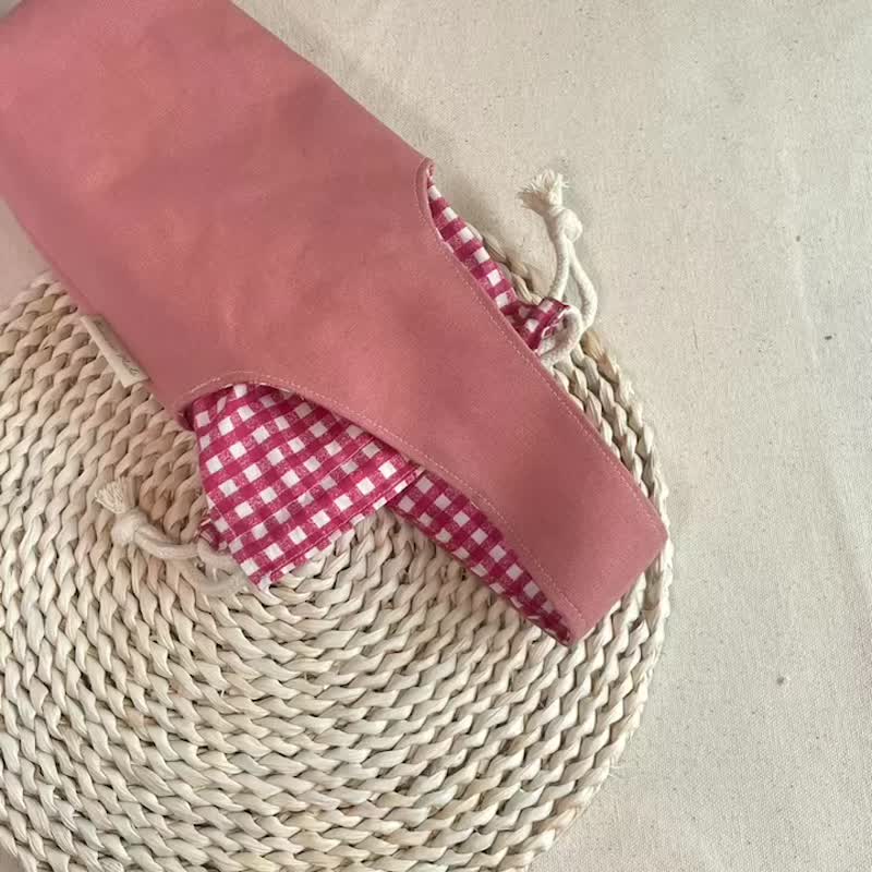 环保杯袋 - 随行杯提袋/水壶袋 - 棉．麻 卡其色