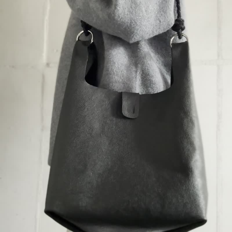 M号托特包 黑色_真皮_托特包_包袋 - 手提包/手提袋 - 真皮 黑色