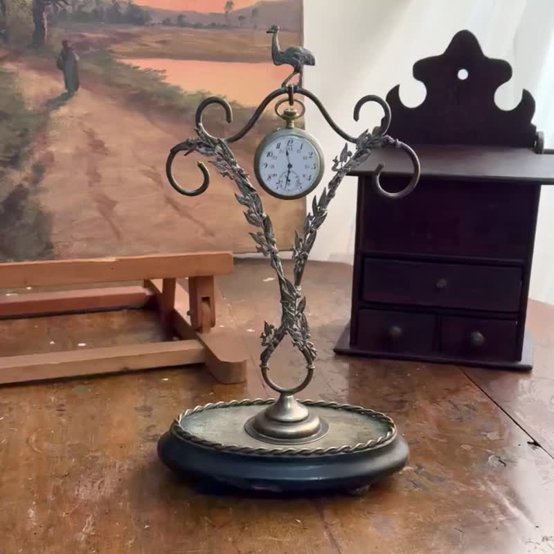 * 50904-罕见古董鸸鹋怀表展示架 - 摆饰 - 其他材质 