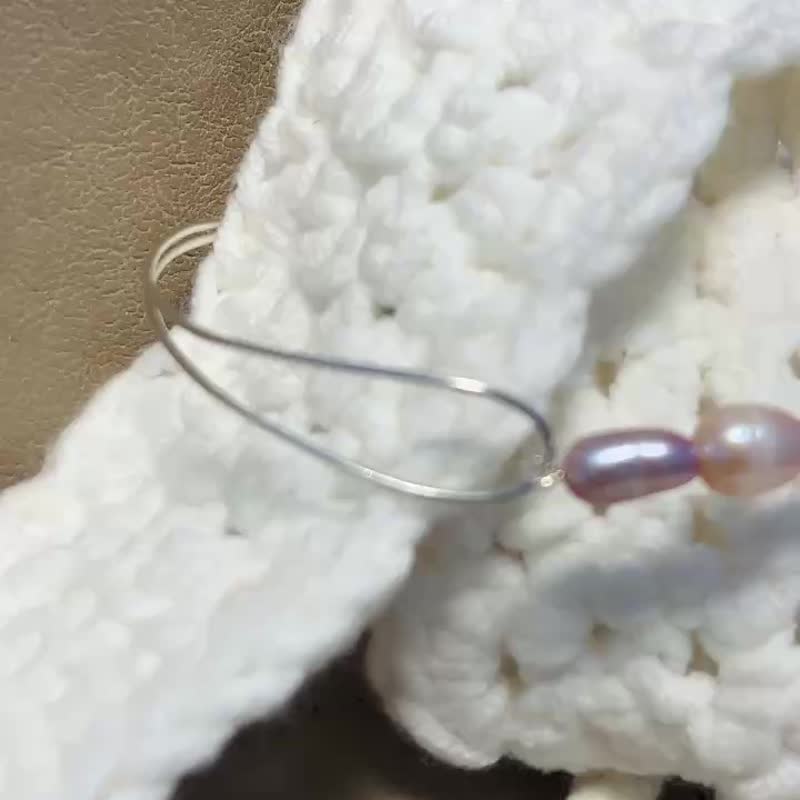 巴洛克珍珠的月光__纯银 天然 淡水珍珠 手环 首饰 冒险家系列 - 手链/手环 - 纯银 银色