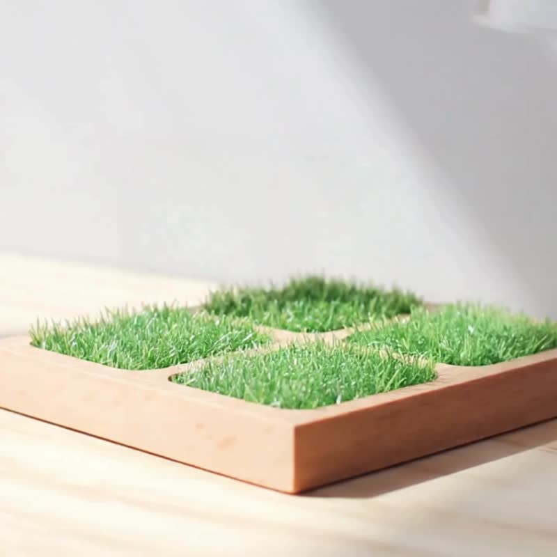 【新居礼物】饮料必备 田田杯垫 杯垫 吸水 同事礼物 定制化 办公 - 杯垫 - 木头 金色