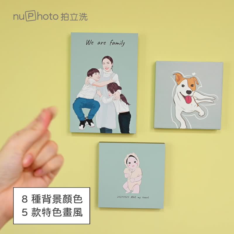 似颜绘 电子档 五种画风任选 唯美细致 蜡笔 漫画 童话 卡通 人像 - 订制画像 - 纸 