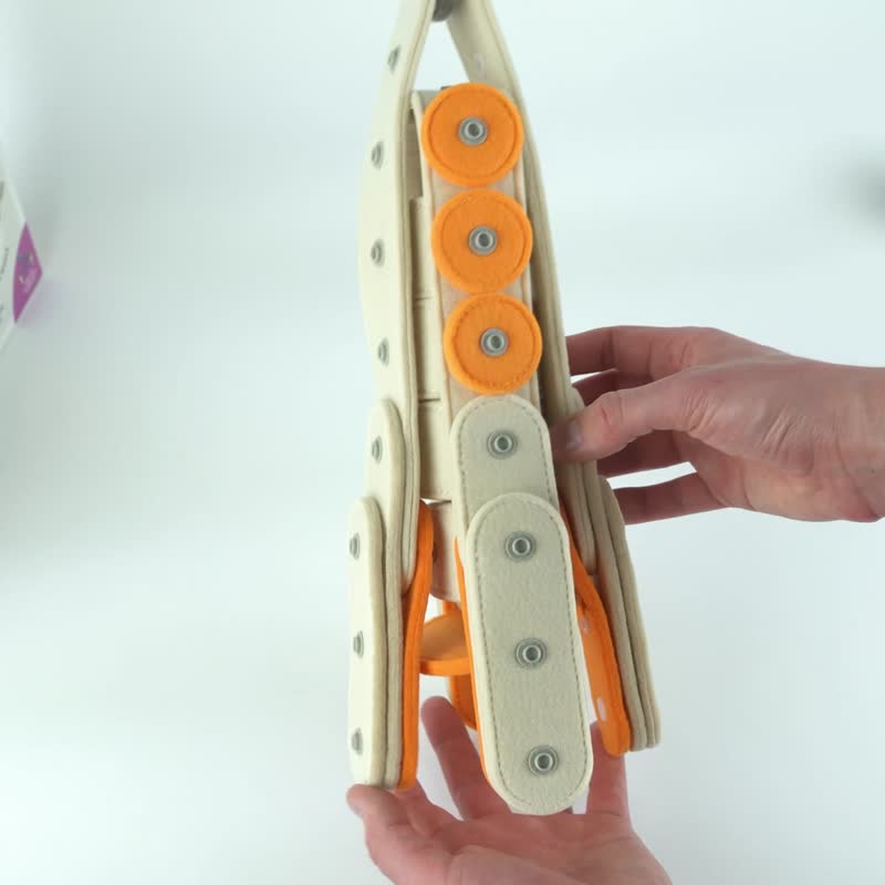 KNOP KNOP毛毡积木玩具 Helicopter 直升机组(可水洗) - 玩具/玩偶 - 羊毛 多色