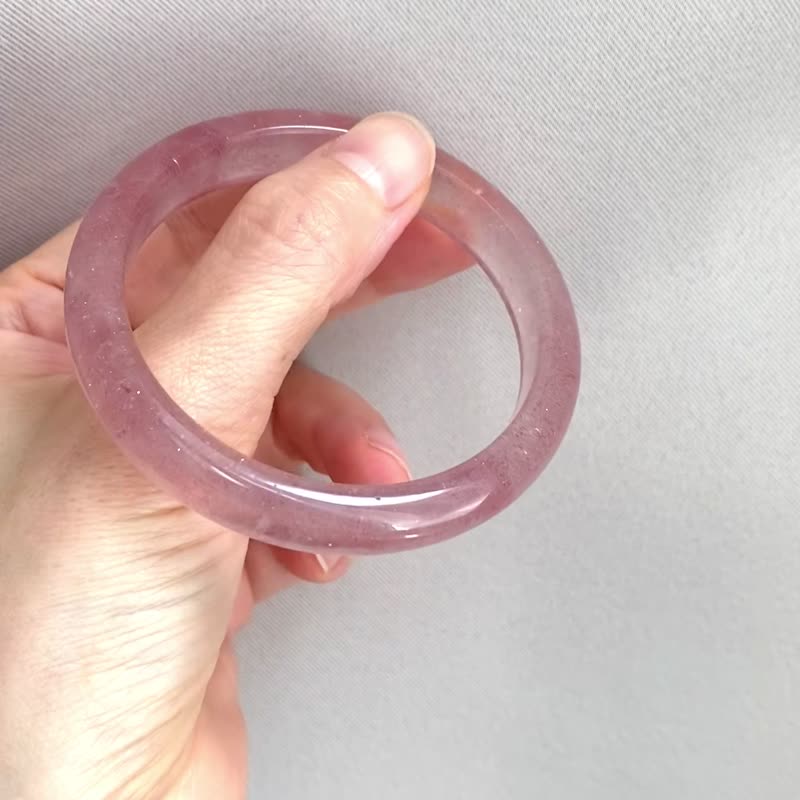粉嫩嫩的草莓晶手镯58 - 手链/手环 - 水晶 粉红色