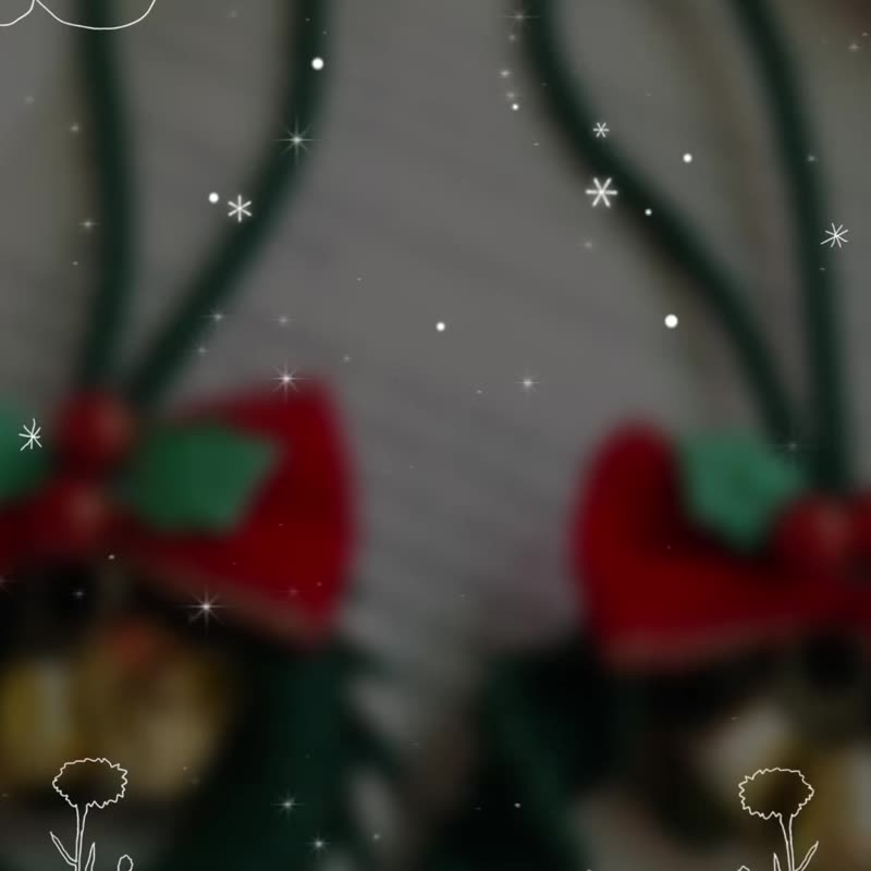 圣诞节 交换礼物 花圈 手工编织 钥匙圈 吊饰 婚礼小物/定制化 - 其他 - 棉．麻 多色