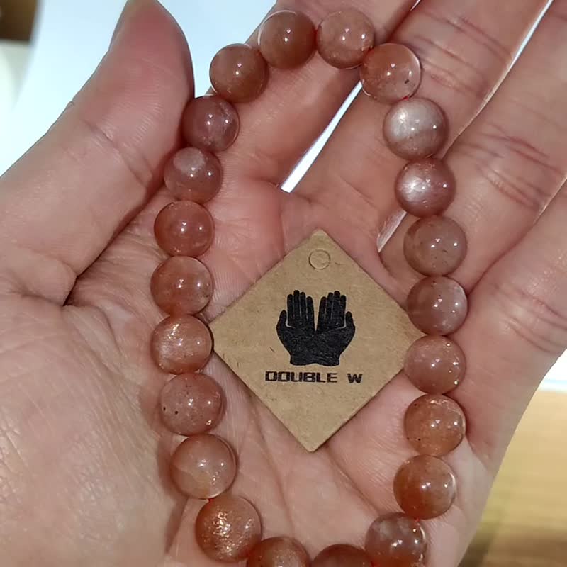 【订制品】金太阳石 Sun Stone 手串 天然水晶 5-13mm - 手链/手环 - 水晶 