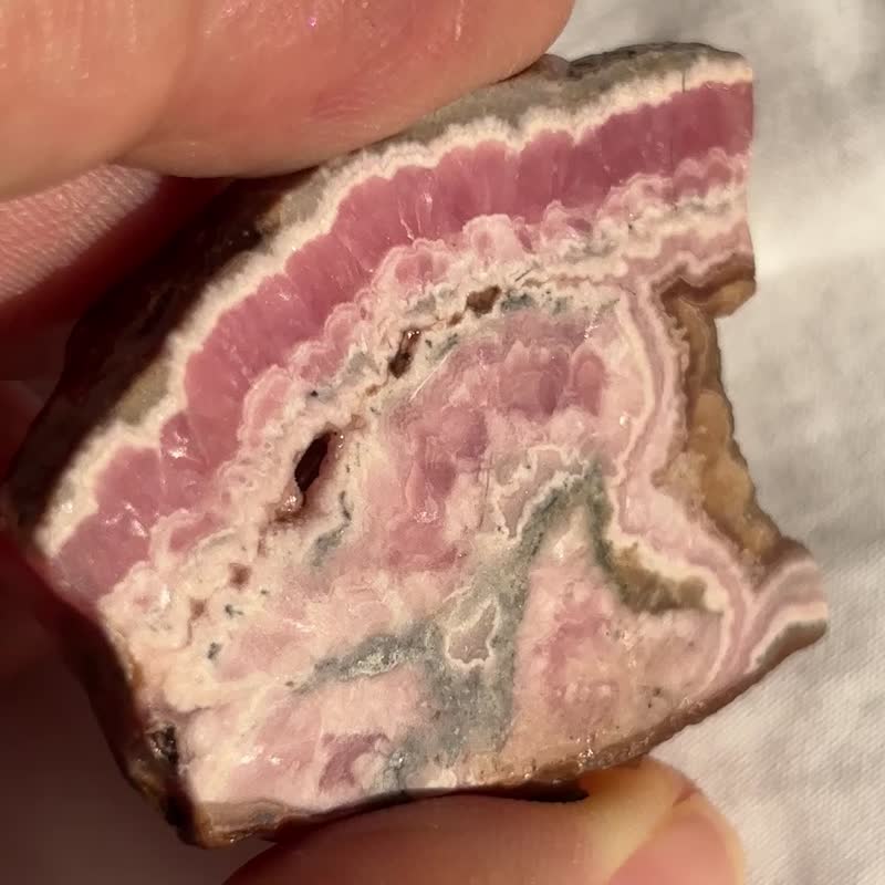 阿根廷红纹石水晶 小球型晶球 晶洞 原石 精品 水晶 摆设 - 摆饰 - 水晶 粉红色