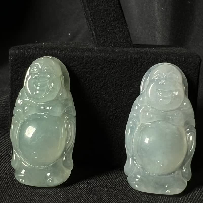求佛 | 冰种立佛 - 项链 - 玉石 透明
