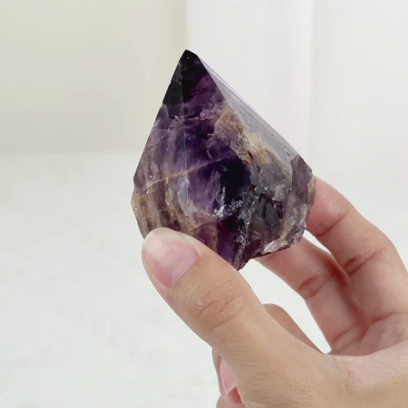 金字塔紫骨干 040157 - 摆饰 - 水晶 紫色