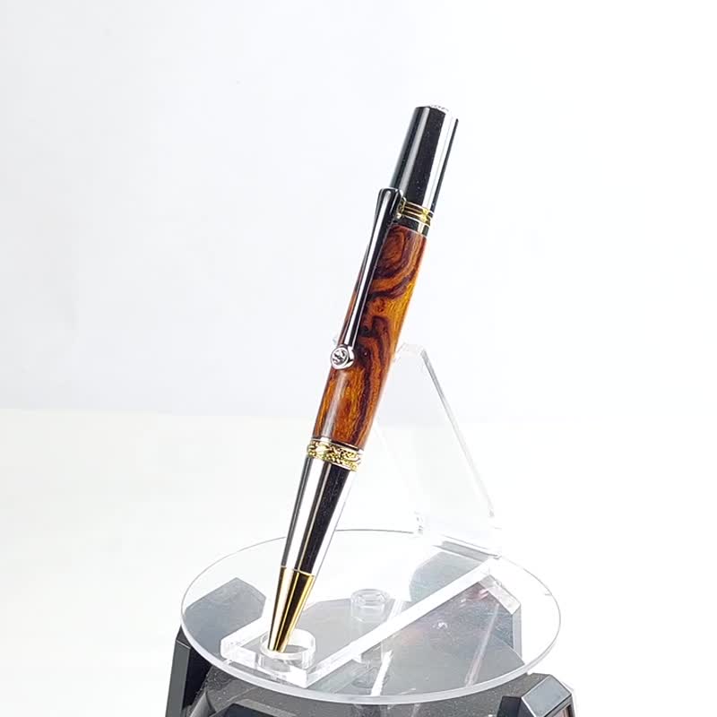 沙漠铁木旋转原子笔 /手工原子笔/KOBE手工笔 - 圆珠笔/中性笔 - 木头 咖啡色