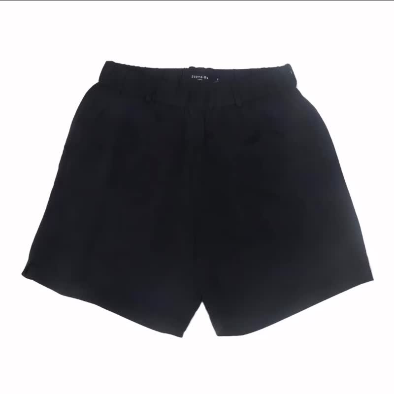 Stone As Loose Fit Textured Shorts / 休闲纹理短裤 海军蓝 - 男士短裤 - 棉 蓝色