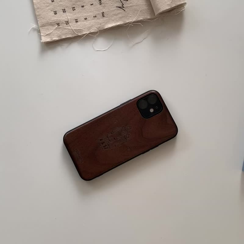 【快速出货】原木手机壳 (设计款 6款 IPHONE全系列 - 手机壳/手机套 - 木头 卡其色
