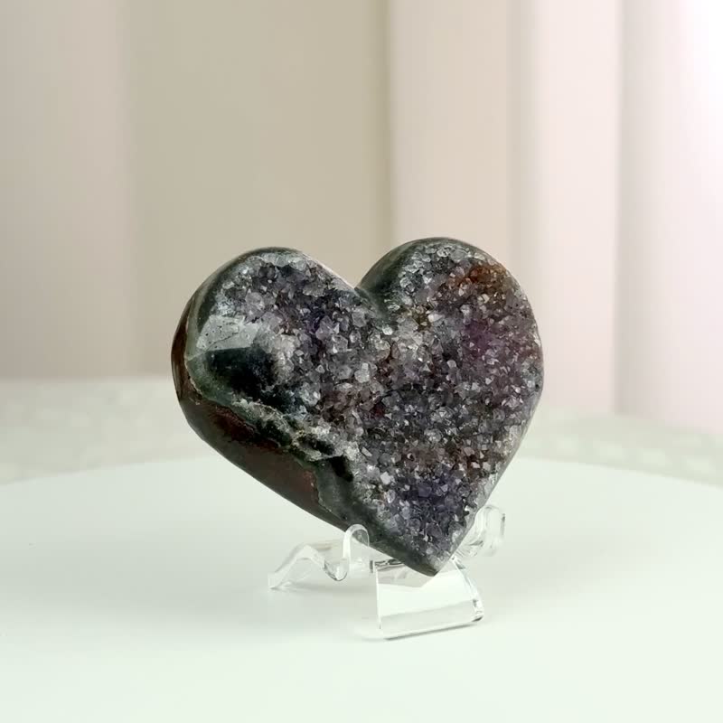 异象爱心水晶 1630119 - 摆饰 - 水晶 紫色