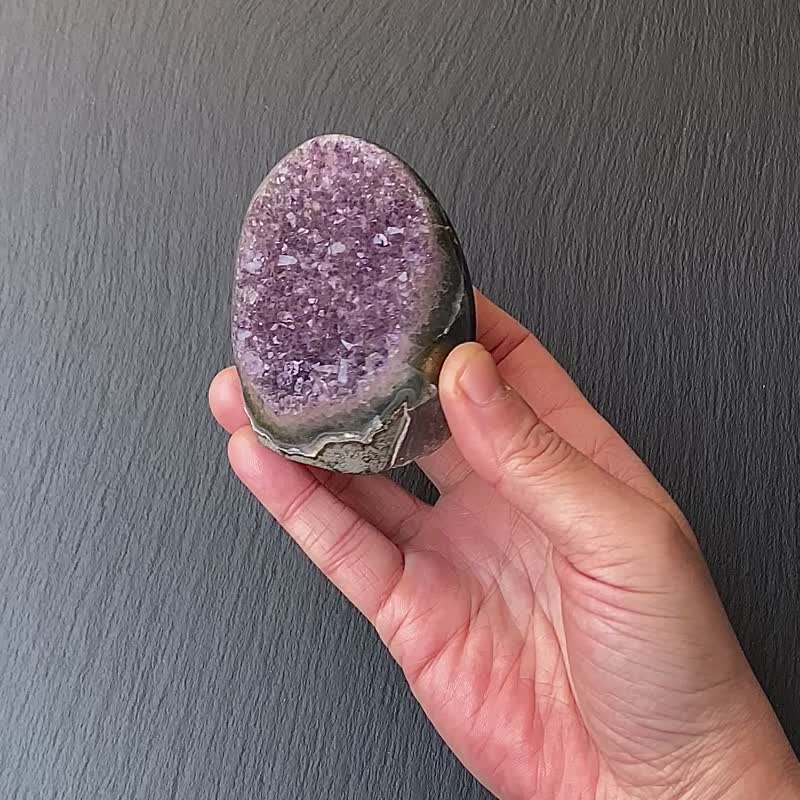 招财开运-天然满天星紫晶镇 紫水晶 消磁手链 快速出货 风水摆件 - 摆饰 - 水晶 紫色