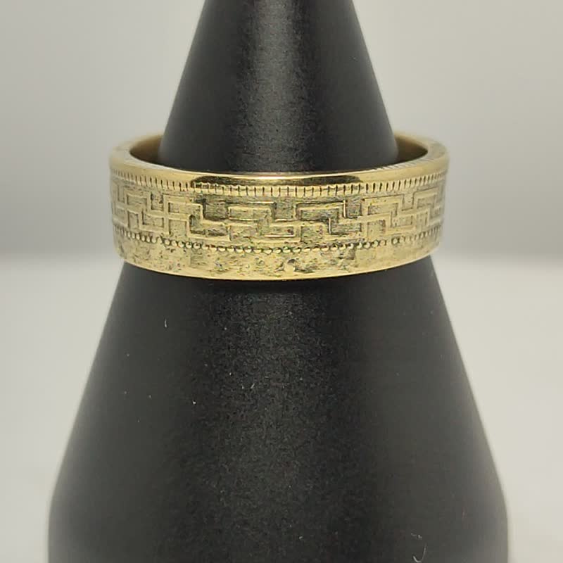 China Coin Ring mascot chinese ring coin rings for men coin rings for women - 戒指 - 其他金属 
