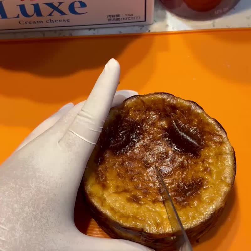 玫瑰荔枝北海道巴斯克奶酪蛋糕 4寸 - 蛋糕/甜点 - 新鲜食材 粉红色