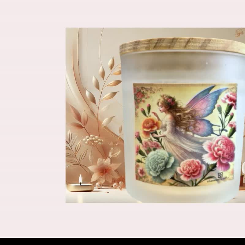 夏日风情香氛调香圆杯蜡烛  天然大豆椰子蜡 可适用融蜡灯 - 蜡烛/烛台 - 蜡 咖啡色