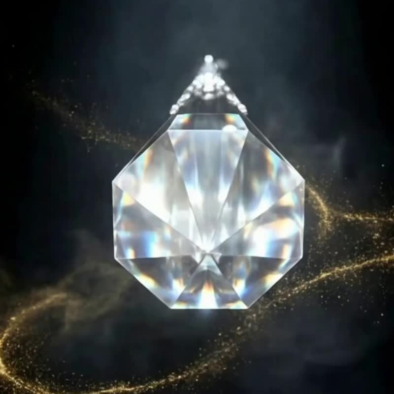 灵摆专业品牌 天然水晶 项链 吊坠 灵锥 水晶灵摆  礼盒装 - 项链 - 水晶 多色