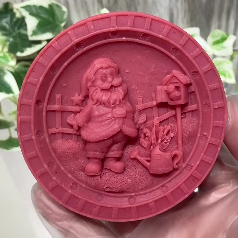 交换礼物 圣诞老人在花园 大黄酒萃精油手工皂 万圣节礼赠 冷制皂 - 肥皂/手工皂 - 其他材质 黄色
