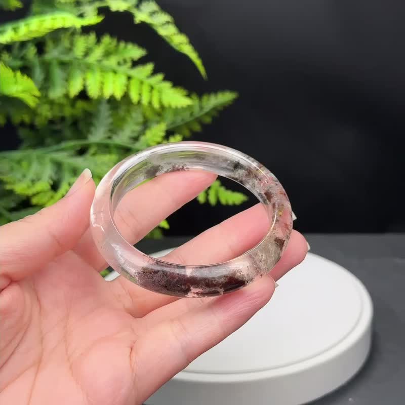 高品质 四季幽灵水晶手镯 57MM 晶体冰透 异象石英手环 财富富贵 - 手链/手环 - 水晶 