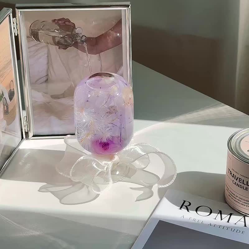 新竹/竹北 打造你的梦幻流动花园 韩系轻时光・浮油花瓶手作体验 - 蜡烛/香氛 - 其他材质 