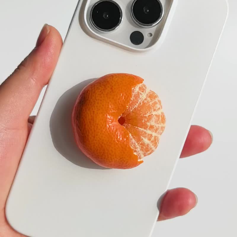 半裸橘子系列*原创手机气囊支架仿真橘子个性手作 - 手机配件 - 其他材质 橘色