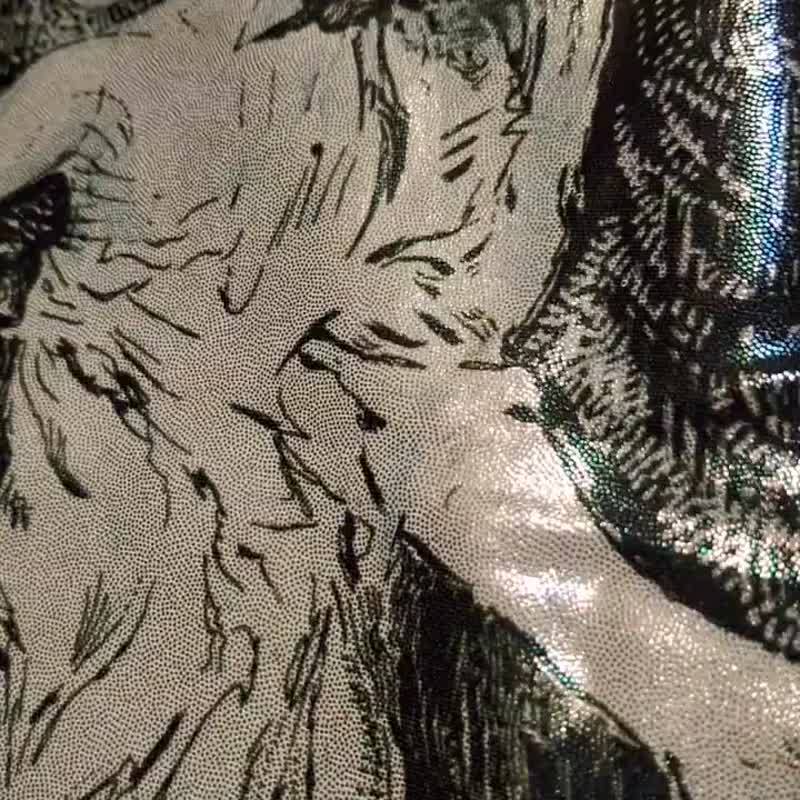 爱神暗影亮片瑜珈裤 吸湿排汗 Bernini Angel Glitter Yoga Short - 女装瑜珈服 - 聚酯纤维 金色