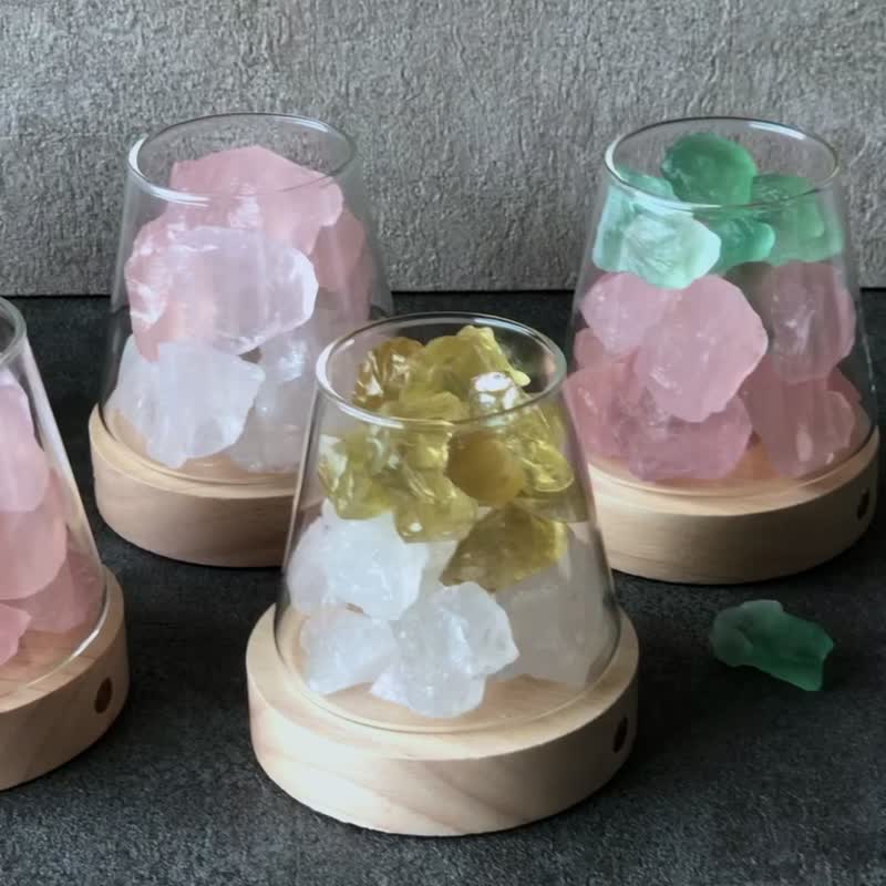安境 | 水晶扩香灯 7款 矿石香氛灯系列 - 摆饰 - 水晶 多色
