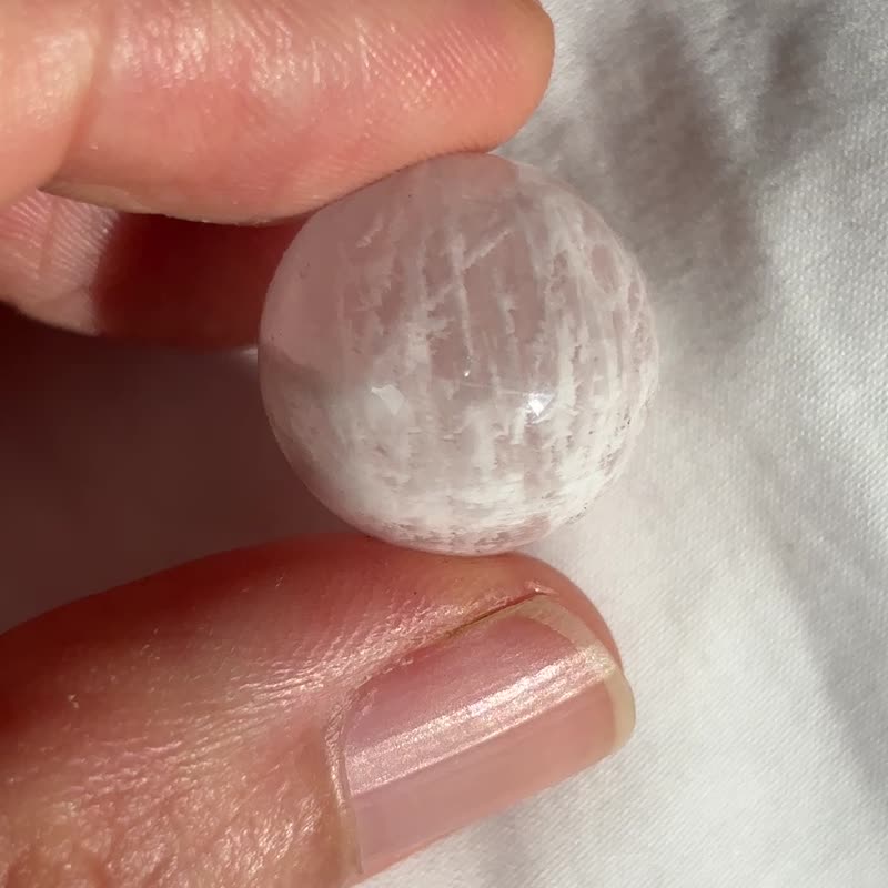 高质 雪花幽灵 莫桑比克 彩虹 透亮 粉晶球 粉水晶 水晶 rose - 摆饰 - 水晶 粉红色