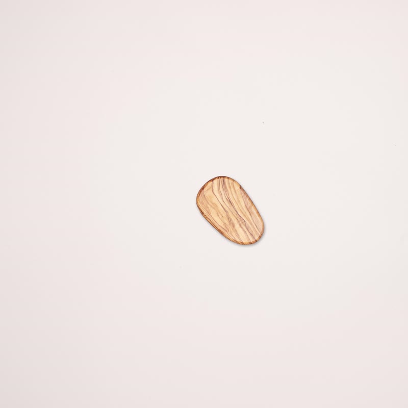 【雷射刻字】橄榄木鹅卵石造形(中B区)杯垫/水晶展示/小托盘 台制 - 摆饰 - 木头 咖啡色