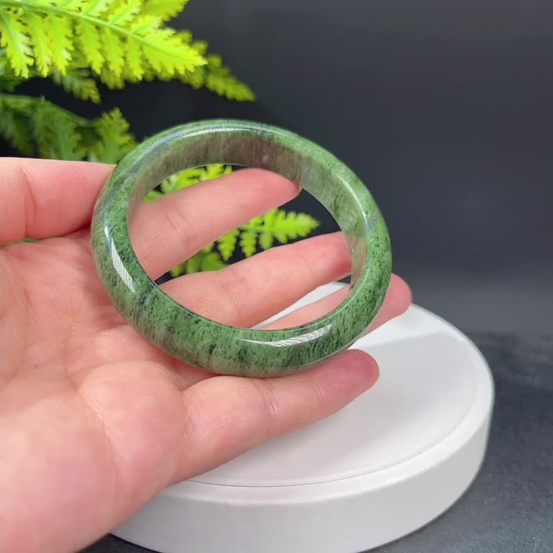 幻影幽灵水晶手镯60MM 绿色透感异象水晶手环 招财聚财 调节心轮 - 手链/手环 - 水晶 绿色