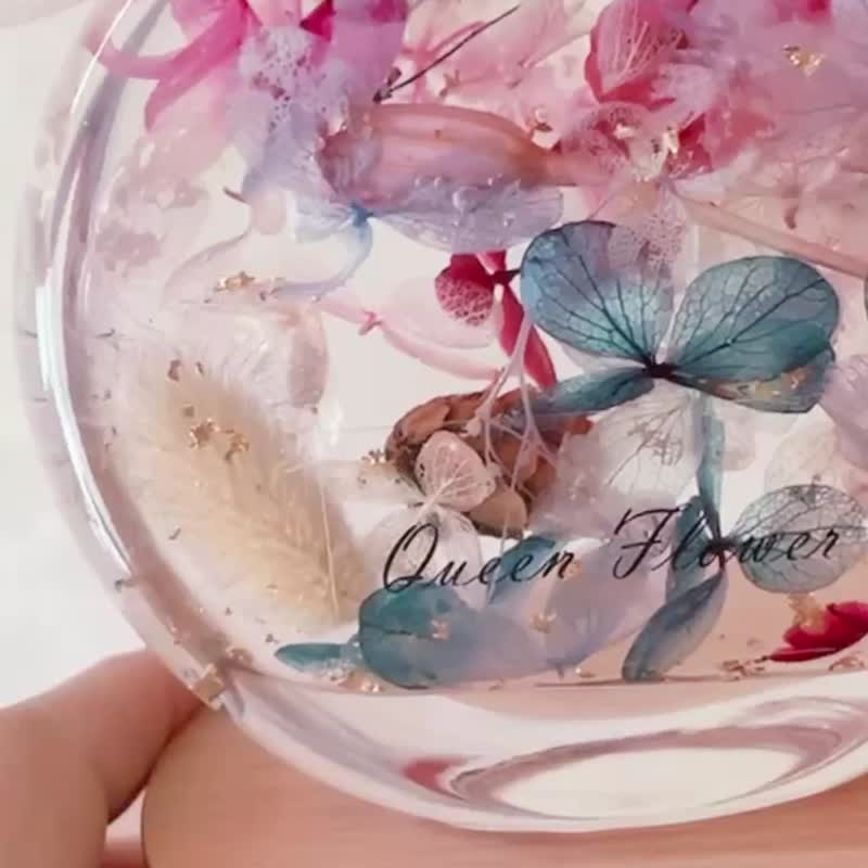 浮游花夜灯/毕业花礼/浮游花/干燥花/永生花/附包装/可充电 - 干燥花/捧花 - 植物．花 