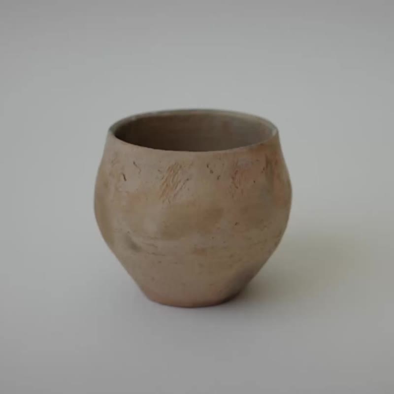 野烧陶盆 - 植栽/盆栽 - 陶 咖啡色