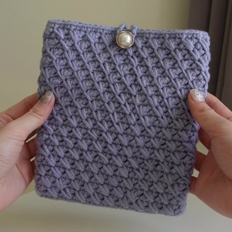 【定制型号/颜色】阅读器保护套(米花纹)  Kobo/HyRead/读墨/平板 - 平板/电脑保护壳 - 棉．麻 蓝色