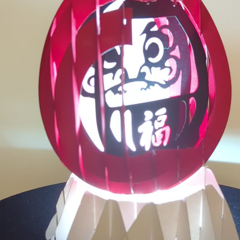 达摩不倒翁 - 木工/竹艺/纸艺 - 纸 红色