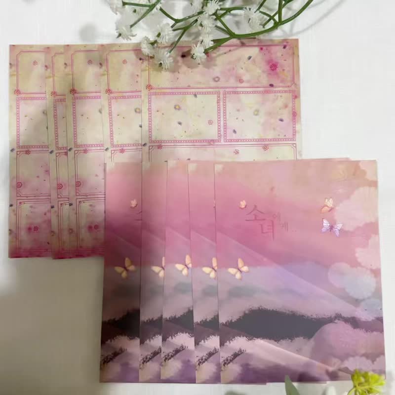 Soojinia - 复古东方新年贴纸 10入组 - 纸胶带 - 纸 