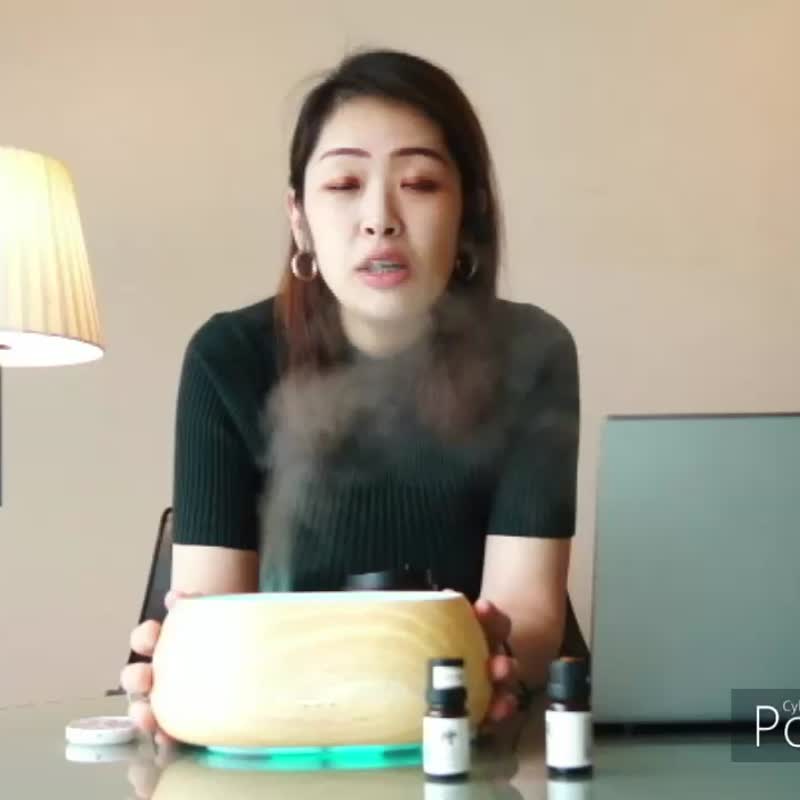 PILLOW精油水氧机 精油扩香 水雾加湿 500ml水量 22小时 LED夜灯 - 香薰/精油/线香 - 塑料 咖啡色