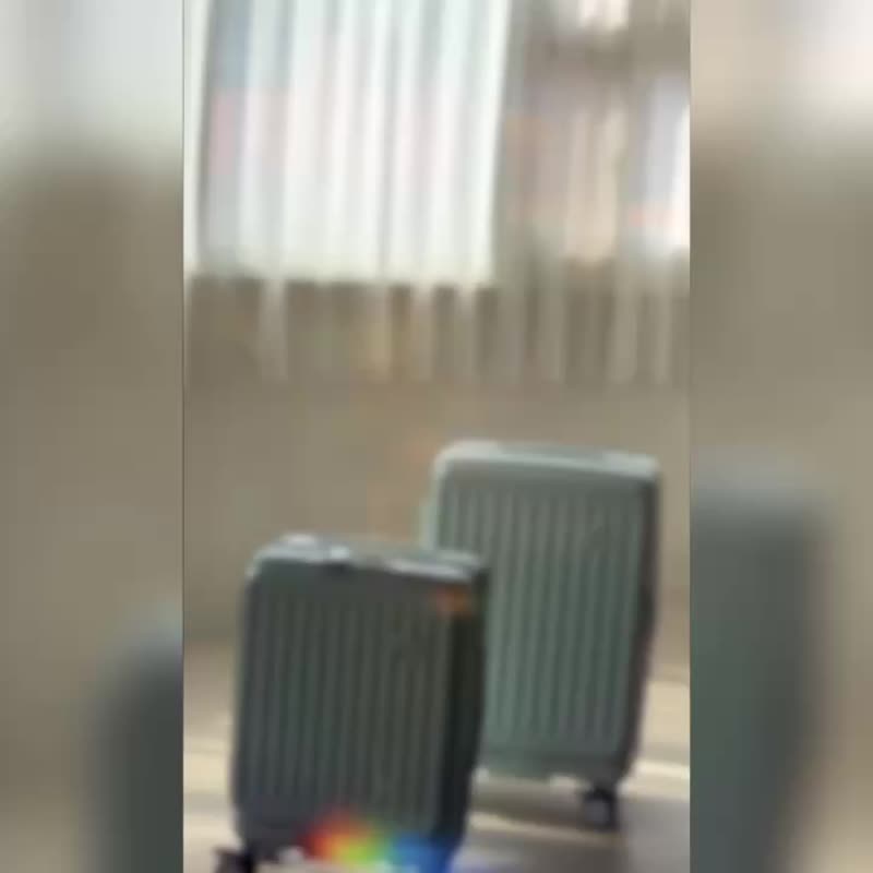 送豪华旅行组【诺贝兔】脚踩煞车 26 寸 Cloudy Walk 前开式行李箱 - 行李箱/行李箱保护套 - 塑料 多色
